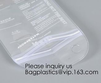 Personalized Transparent Waterproof PVC Plastic Wet Underwear Ziplock Packing Bag,Simple Design Pvc Makeup Bag Women Zip