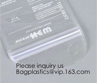 Personalized Transparent Waterproof PVC Plastic Wet Underwear Ziplock Packing Bag,Simple Design Pvc Makeup Bag Women Zip