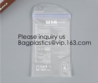 Personalized Transparent Waterproof PVC Plastic Wet Underwear Ziplock Packing Bag,Simple Design Pvc Makeup Bag Women Zip