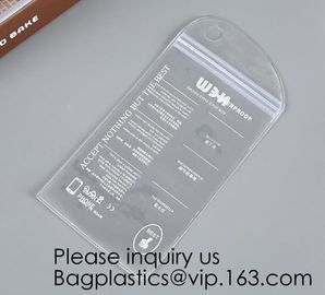 Personalized Transparent Waterproof PVC Plastic Wet Underwear Ziplock Packing Bag,Simple Design Pvc Makeup Bag Women Zip