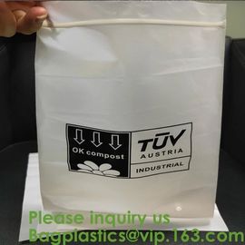 PLA compostable Clear poly custom printed plastic ziplock bags,APPAREL Dress Ziplock Bag,garment packaging bag, bagease