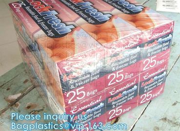 Compostable, Zipper slider bags, Food Grade Reusable Pe Plastic Poly Packaging Double Zip Lock Bag Corn starch bags