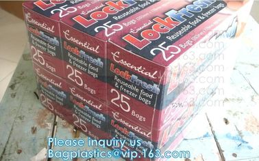 Compostable, Zipper slider bags, Food Grade Reusable Pe Plastic Poly Packaging Double Zip Lock Bag Corn starch bags