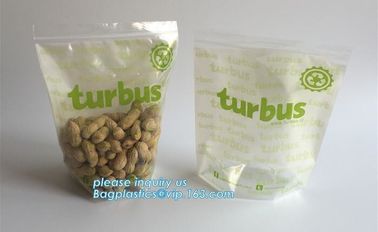 Food Delivery Bags Standing/ Recyclable ZiplocK Food Delivery Bags, LDPE material food grade print ziplocK sandwich bag