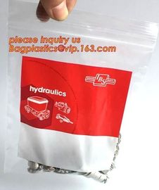 BIODEGRADABLE medical ziplock pill bags white block, medical zipper closing bags, Disposable medical surgical packaging