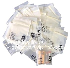 Biodegradable d matte ziplock OEM waterproof bag zipper compostable zip packing bag for clothing apparel packing