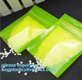 Flexible food Packaging 8 sides sealed flat bottom gusset bag, Professional Production Plastic Medication ZiplocK Zip