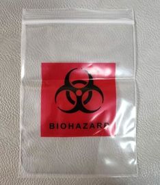 Biohazard Specimen Bags,Zip Specimen Transport Bag, Tear Off Pouch Bags, Attached Document Pouch. Printed Transport Bags