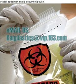 Biohazard Specimen Bags,Zip Specimen Transport Bag, Tear Off Pouch Bags, Attached Document Pouch. Printed Transport Bags