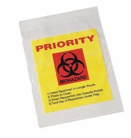 Biohazard 4 Layer Specimen Transport bag, pe glove, pe packaging, pe bags on roll, disposable PE gloves, disposable bag