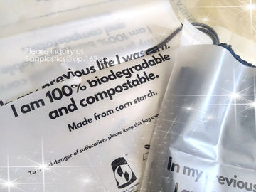 PLA Biodegradable Corn Starch Compostable LDPE Ziplock Bag, Environmentally friendly, recyclable, reusable, reclosable