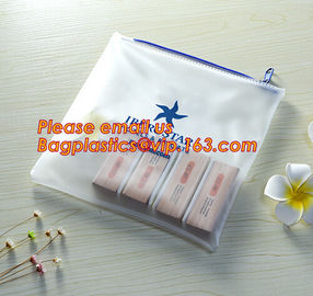 Printed PVC LDPE ziplock bags slider zip lock plastic bag, vinyl toiletry zipper bag pvc slider bag