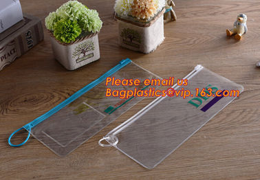 Simple clear Plastic PVC A4 file bag with zipper, pvc ziplock file bag, Custom PP A4 File Bag Document Bag Plastic Zippe