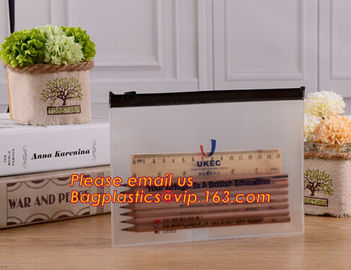 Promotion Custom Clear PVC Vinyl Plastic Zipper Pencil Bag, popular students custom plastic zipper pvc pencil bag