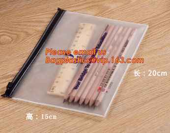 Promotion Custom Clear PVC Vinyl Plastic Zipper Pencil Bag, popular students custom plastic zipper pvc pencil bag