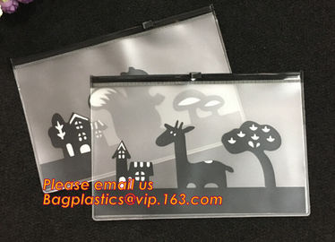 Popular Universal Plastic School Pencil Pouch bag, Custom transparent pvc plastic pencil bag with zip