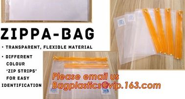 Cheap Waterproof PE zipper lock file wallet bag with logo printing, cheap A4, A5, A6, B5 transparent plastic pe zip lock