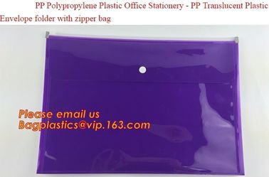 pp envelope pocket folder custom cute printed a4 plastic document carrying file folder bag