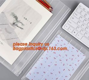 custom clear a4 a5 pu pvc plastic document bag,Custom Imprint Clear Zipper PVC Mesh Bag A5 Document Bag PVC File Folder