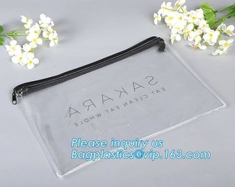 Document Bag File Bag A4 PP/PVC Envelope File Folder Pocket,Eco-friendly clear plastic document zipper bag for B4 A4 B5