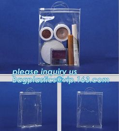 Biodegradable Customised printing Clear PVC Cosmetic Standup Ziplock Pouch,Toiletries Cosmetic Pvc Pouch With Marble Dig