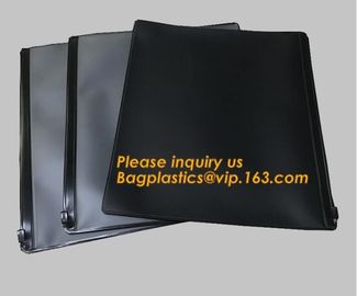 pvc ziplock document file bag,Three-dimensional PVC Document Bag File Zipper Bag with Front Label Pocket bagplastics pac