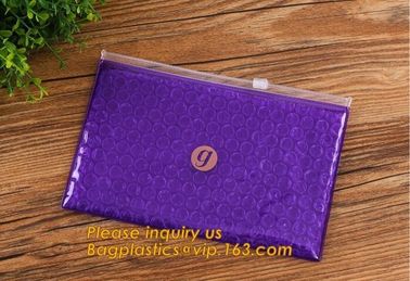 Bubble ziplock bag/bubble slider bag/bubble zipper bag customize color size printing,Bubble Padded Bag EPE/PO Film Bag E