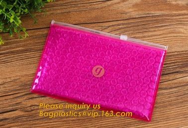 Bubble ziplock bag/bubble slider bag/bubble zipper bag customize color size printing,Bubble Padded Bag EPE/PO Film Bag E