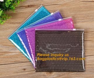 Mini small pouches ziplock bags with slider zip plastic bags zipper bubble mailers with laser film/custom design bagease