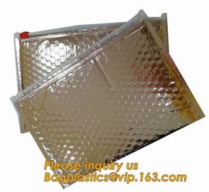 Promotional inner package shipping slider bubble bag,Plastic clear bubble bag with zip lock slider zipper bagease pack