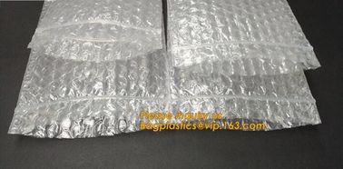 wholesale metallic glossy holographic cosmetic packing ziplock bubble pouch slider zipper bubble bag bagease bagplastics