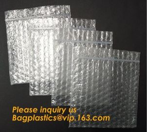 wholesale metallic glossy holographic cosmetic packing ziplock bubble pouch slider zipper bubble bag bagease bagplastics