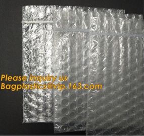 wholesale metallic glossy holographic cosmetic packing ziplock bubble pouch slider zipper bubble bag bagease bagplastics