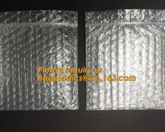 Reclosable Reusable Packing Bubblemetallic glossy holographic cosmetic packing ziplock bubble pouch slider zipper bubble