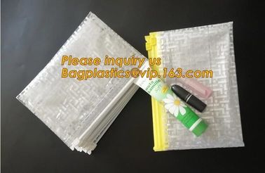 Cosmetic Pink Slider Padded Bag/Holographic Ziplock Bag With Bubble,Holographic Metallic Zipper Bubble Bag/Slider Padded