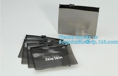 Frosted Poly Vinyl Ziplock Slider Closure Clothes Packaging Bag, slider zipper PVC bag clear vinyl cosmetic bag, File Ba