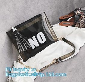 ziplock candy bags, water proof cosmetic vinyl PVC/EVA slider zipper plastic bags, Reclose Holographic Slider Cosmetic M
