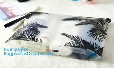 swimwear packaging bags, slider zipper pvc pouch glitter clear plastic vinly ziplock bag, biodegradable pvc plastic slid