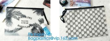 swimwear packaging bags, slider zipper pvc pouch glitter clear plastic vinly ziplock bag, biodegradable pvc plastic slid