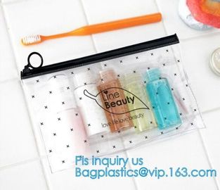 zipper slider swimwear packaging bags, pvc pouch glitter clear plastic vinly ziplock bag, biodegradable pvc plastic slid