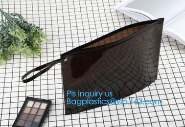 ziplock bag with handle & slider, reclosable pvc clear plastic slider ziplock bag, Reusable slider white small nylon cle