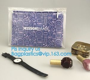 vinyl zipper pouch/Clear slider pouch/ vinyl slider bag, Frosted ziplock bag EVA PVC hanger bag for clothes, EVA frost d