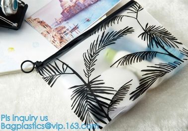 underwear packing slider zipper bags with hanger, Cosmetic Ziplock clear bubble bags, Manufacturer Clear Vinyl Slider Ba