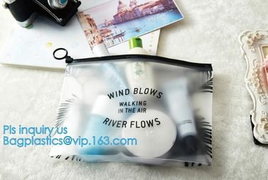 underwear packing slider zipper bags with hanger, Cosmetic Ziplock clear bubble bags, Manufacturer Clear Vinyl Slider Ba