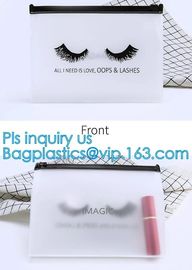 Plastic PVC T-shirt slider zipper bag, matt finishing slider ziplock stand up bag foggy effect PVC slider zipper bags pa