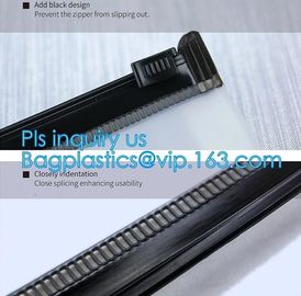 Plastic PVC T-shirt slider zipper bag, matt finishing slider ziplock stand up bag foggy effect PVC slider zipper bags pa