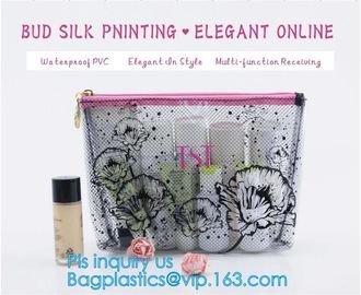 pvc pouch clear vinyl pvc ziplock bag, PVC zipper slider travel cosmetic bag, commodity package bag, matte frosted PVC s