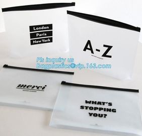 Summer Kit Frosted Ziplock Bag Slider Zipper Bag, underware packing PE material slider zipper bag, slider zipper pvc bag