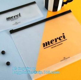 Summer Kit Frosted Ziplock Bag Slider Zipper Bag, underware packing PE material slider zipper bag, slider zipper pvc bag
