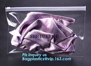 Summer Kit Frosted Ziplock Bag Slider Zipper Bag, underware packing PE material slider zipper bag, slider zipper pvc bag